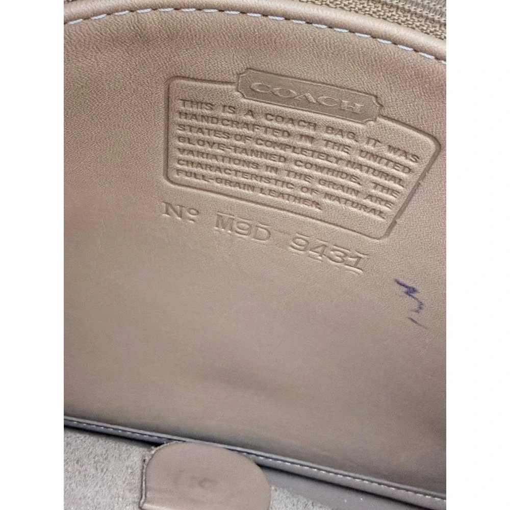 Vintage COACH Tan LEATHER Messenger Bag Saddle Crossbody 9431 METRO FLAP